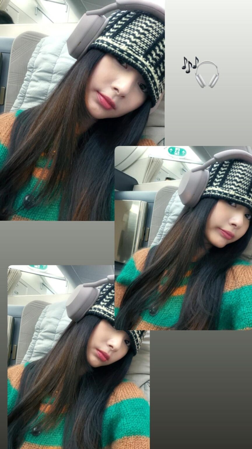 260107 تحديث قصة تزويو على الانستقرام - تزويو على متن الطائرة إلى فانكوفر