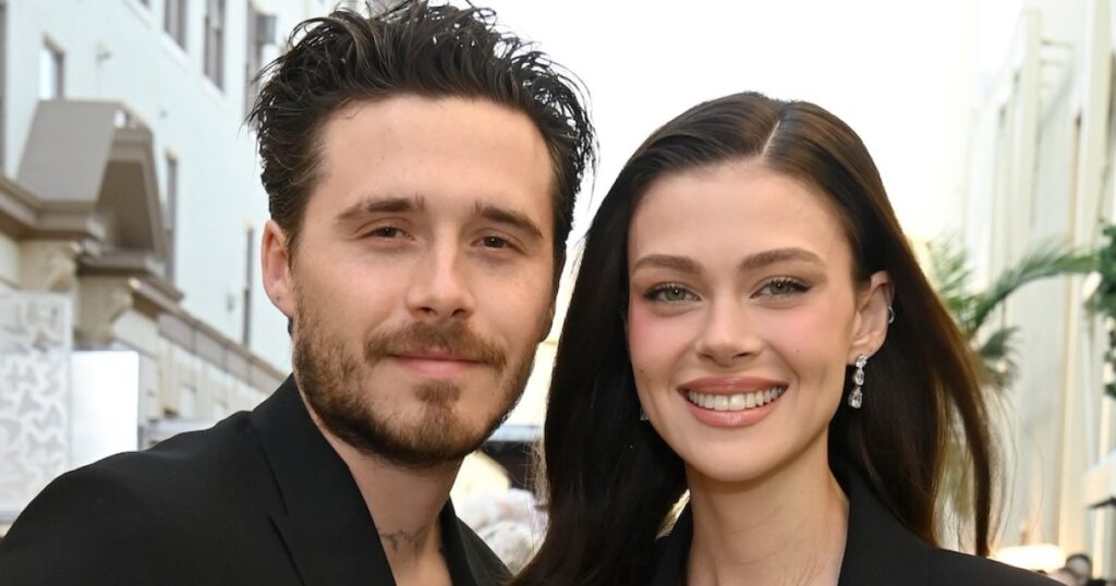 بروكلين بيكهام وزوجته نيكولا تشاركان قبلة في صور جديدة وسط دراما عائلية