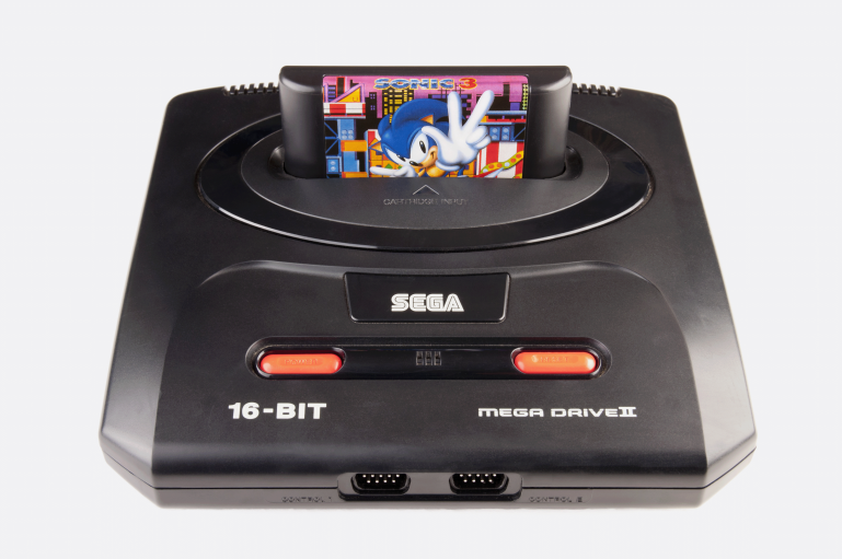 "Brighton, UK - January 13, 2013: Sega Mega Drive II Games Console"