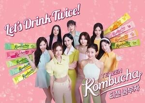 250106 تحديث موقع slist.kr - تم اختيار TWICE كعارضين لـ Teazen Kombucha، الذي يستهدف مستهلكي MZ العالميين