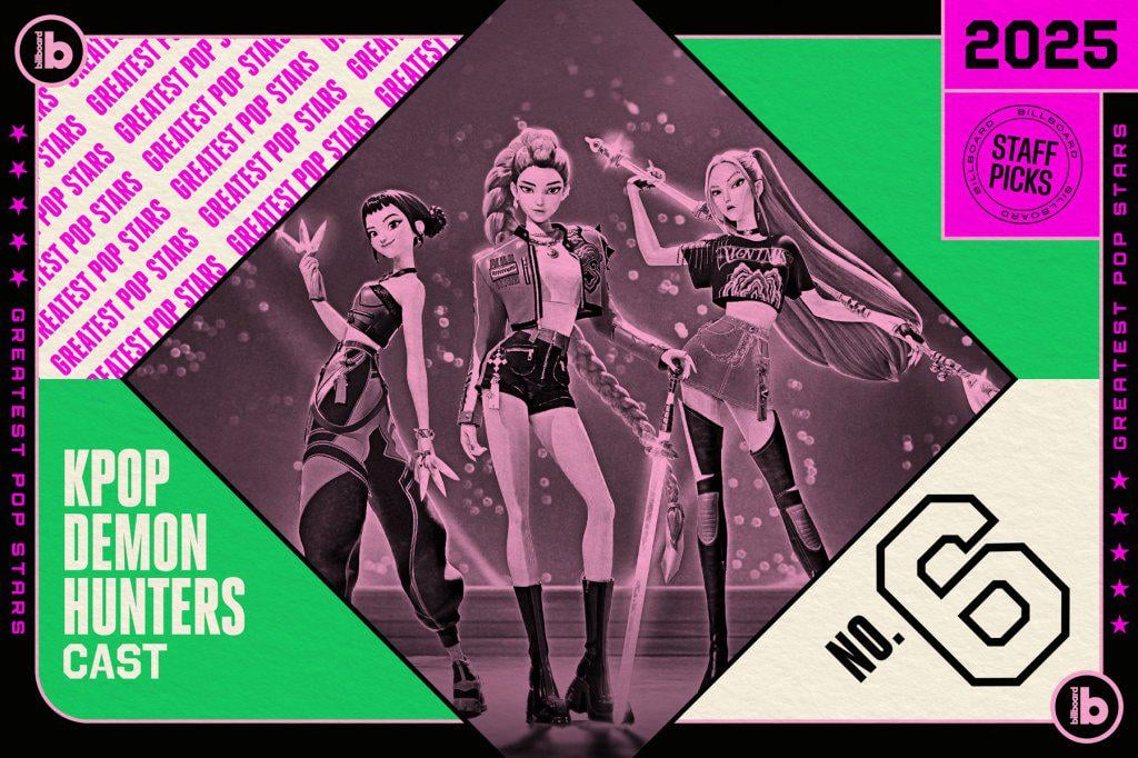 أعظم نجوم البوب ​​في Billboard لعام 2025: المركز 6 — فريق KPop Demon Hunters @ Billboard (260124)