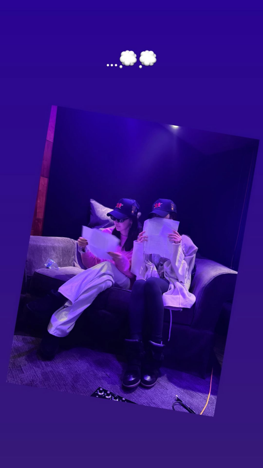 260108 تحديث قصة جيزيل على الانستغرام مع نينغ نينغ