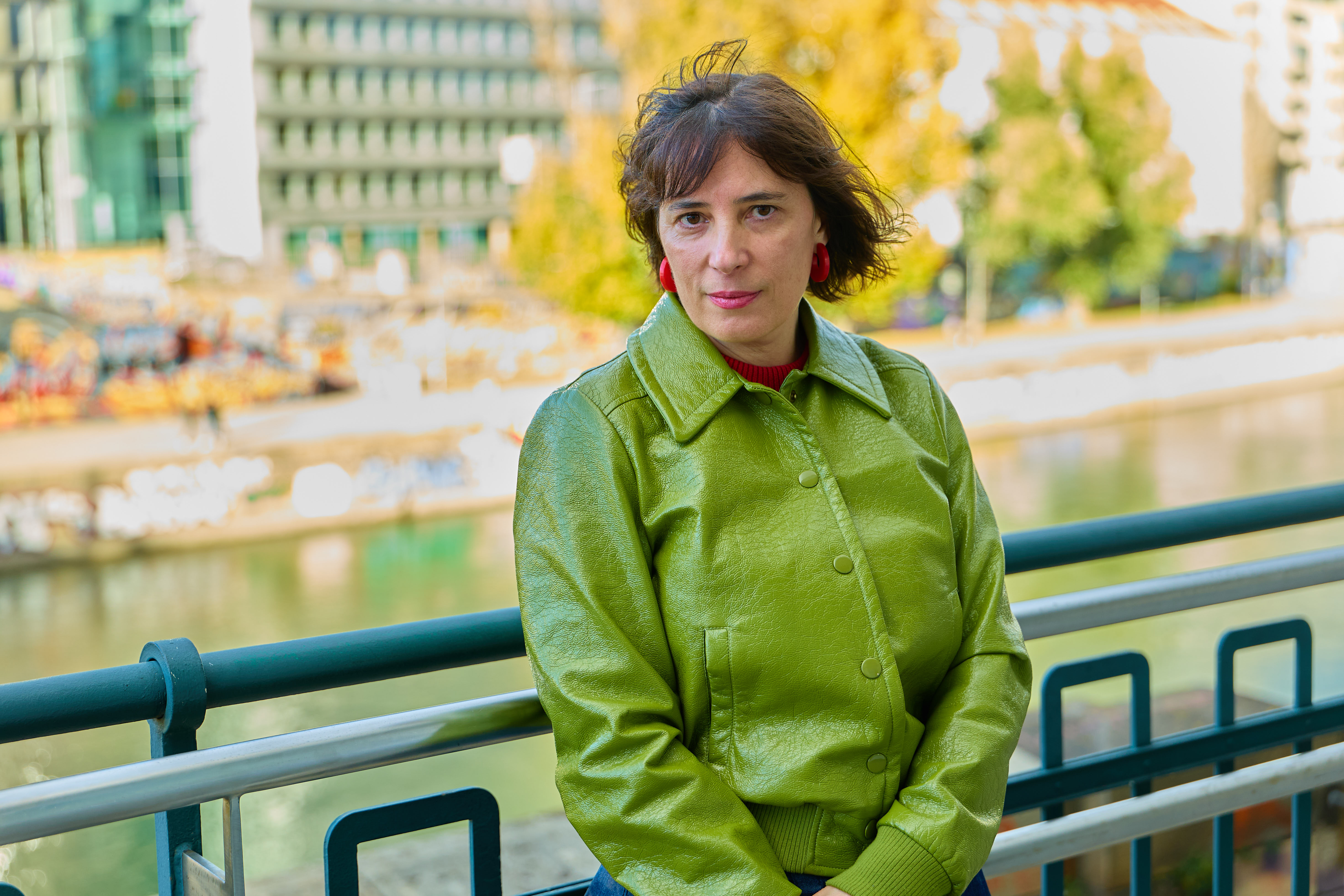 ميلاغروس مومنتالر في مهرجان فيينا السينمائي الدولي الأخير (فيينالي)، في أكتوبر.