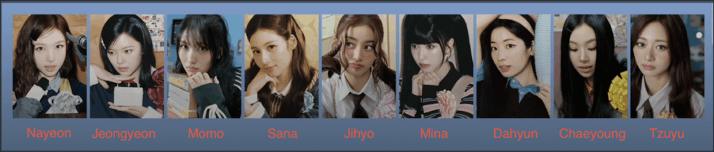 هل قمت بتحديد عضوات TWICE بشكل صحيح؟؟