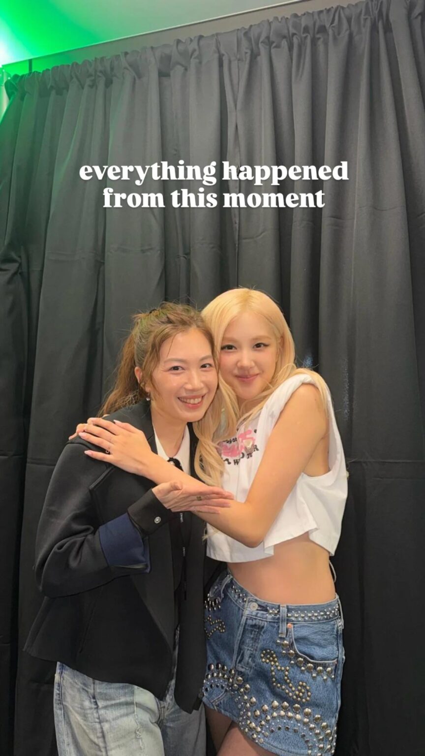 روزيه مع عازفة الجيتار اليابانية كاوري موراجي من BLACKPINK [DEADLINE] طوكيو