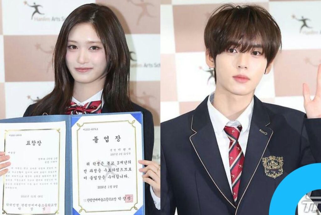 IVE Leeseo، Zerobaseone (ZB1) Han Yujin، TWS Kyungmin، Triples Sumin، Chaewon، & Hyerin، IZNA Sarang، Kickflip Donghyeon، CLASS: Y Jimin، IDID Seonghyeon، AtHeart Arin، وCandy Shop Sui & Sarang تخرجوا من مدرسة هانليم للفنون الثانوية.