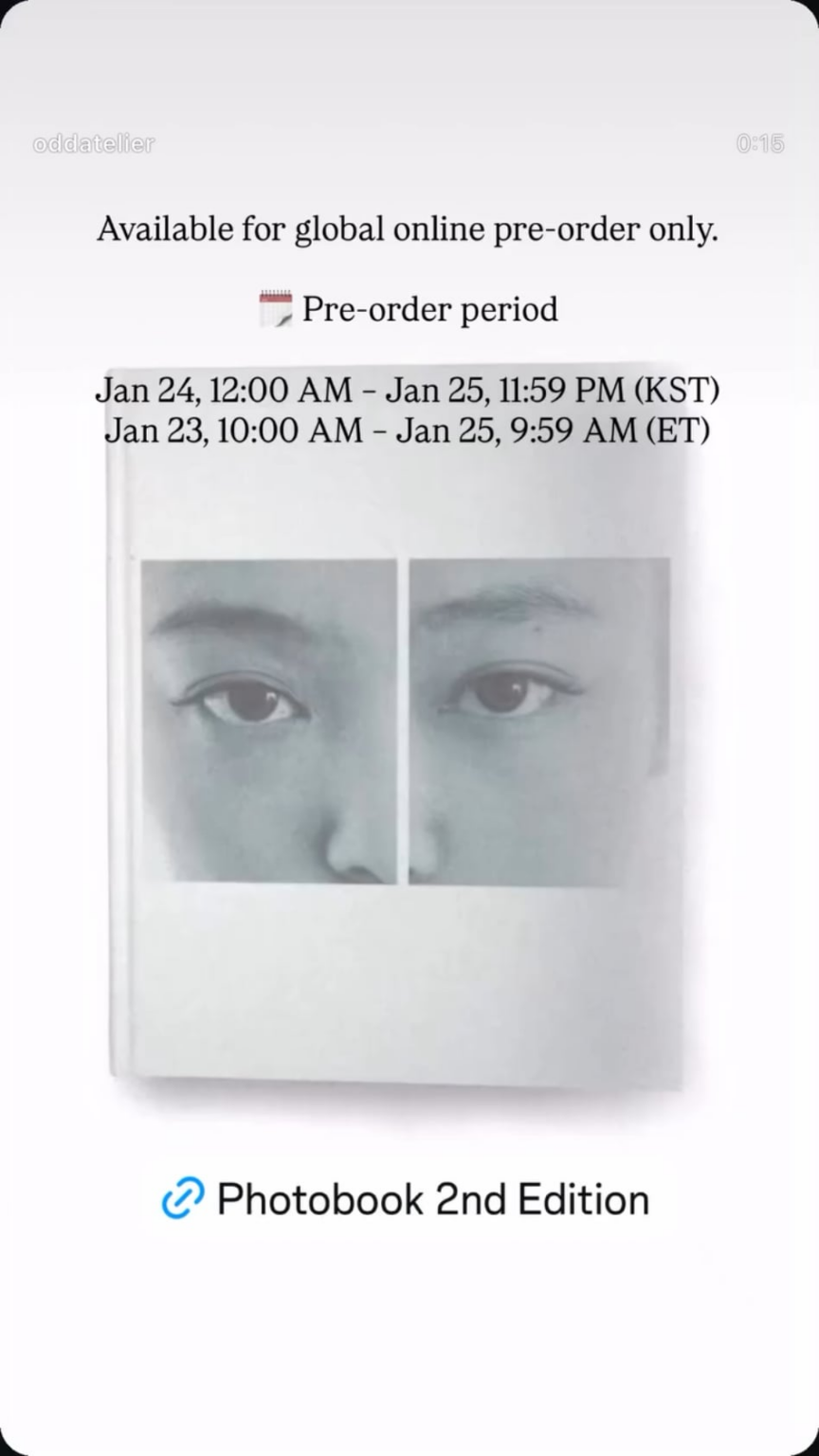 260123 تحديث قصة جيني (ODDATELIER) على IG