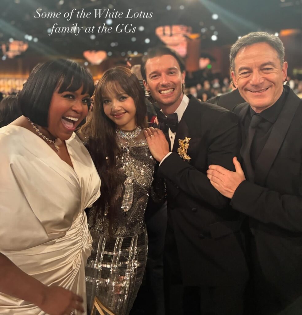 260114 تحديث على IG لـ hairbyjasonrail مع ليزا وجيسون إيزاكس وناتاشا روثويل وباتريك شوارزنيجر