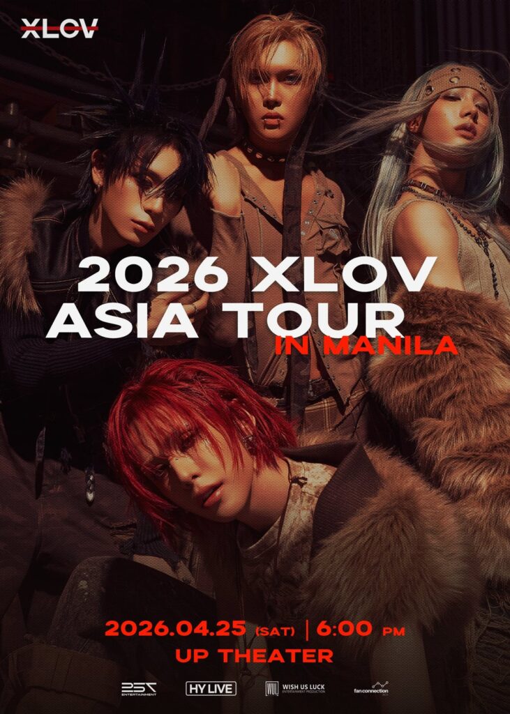XLOV - جولة آسيا 2026 في مانيلا (الملصق + تفاصيل التذكرة)