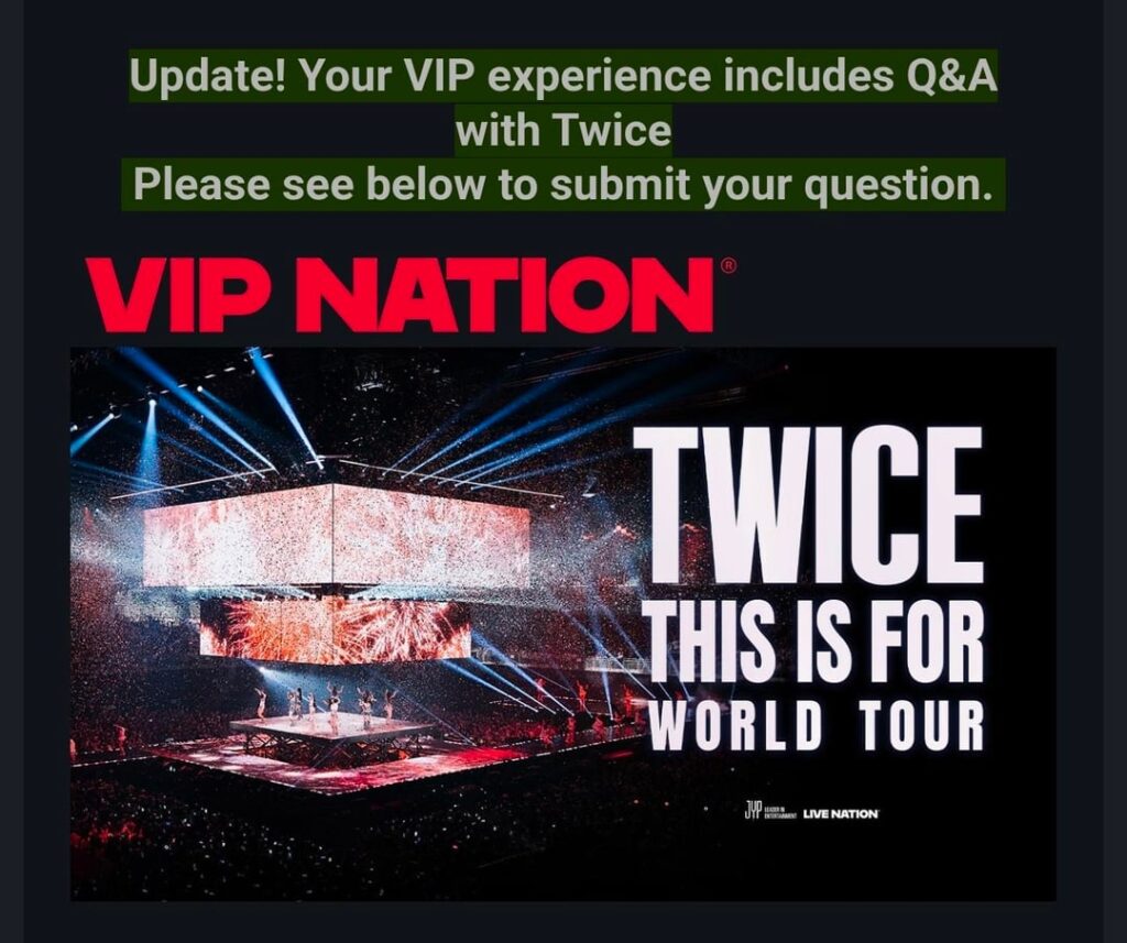 هذا مخصص للأسئلة والأجوبة الخاصة بـ VIP Soundcheck