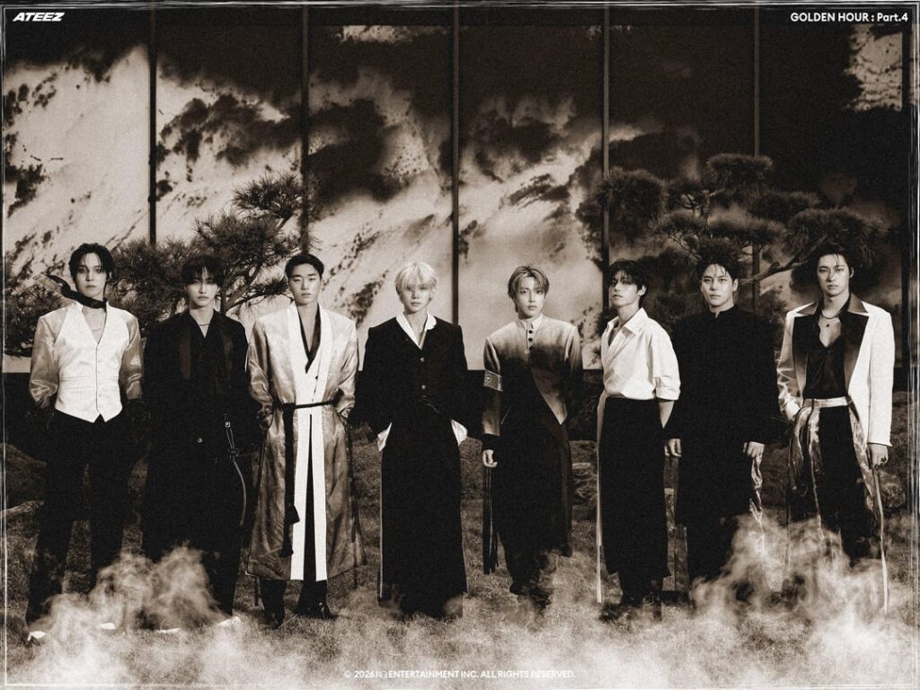 ATEEZ - الألبوم المصغر الثالث عشر 'GOLDEN HOUR: الجزء 4' (الصورة المفاهيمية رقم 1 - المجموعة)