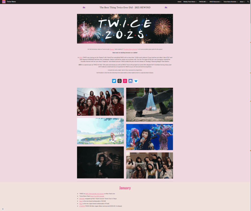 ذات مرة على الأخبار - إعادة توايس 2025 | مرة واحدة خلاصة سنوية