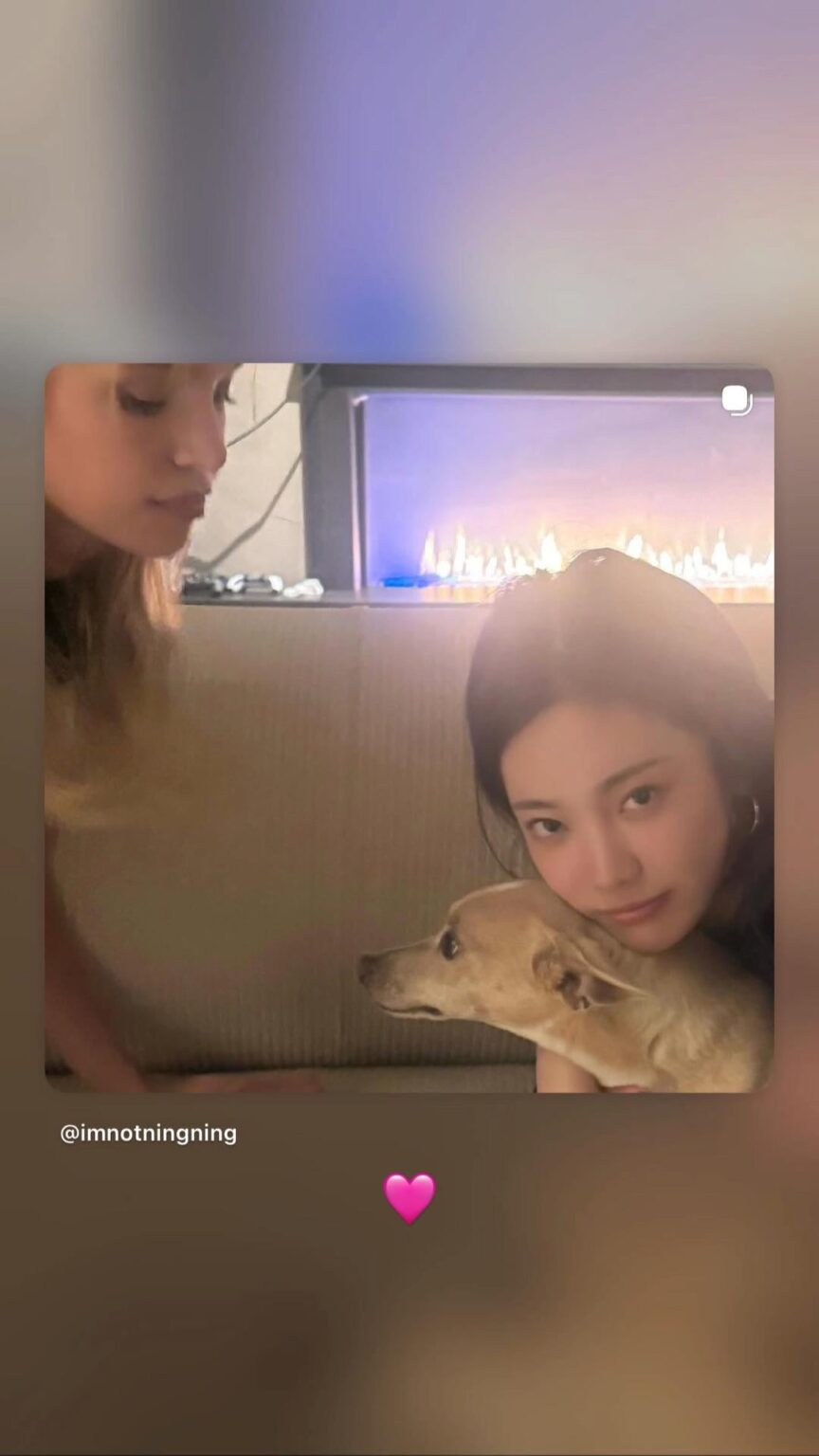 260123 - تحديث قصة ستيلا ماكسويل على الانستغرام مع نينغ نينغ