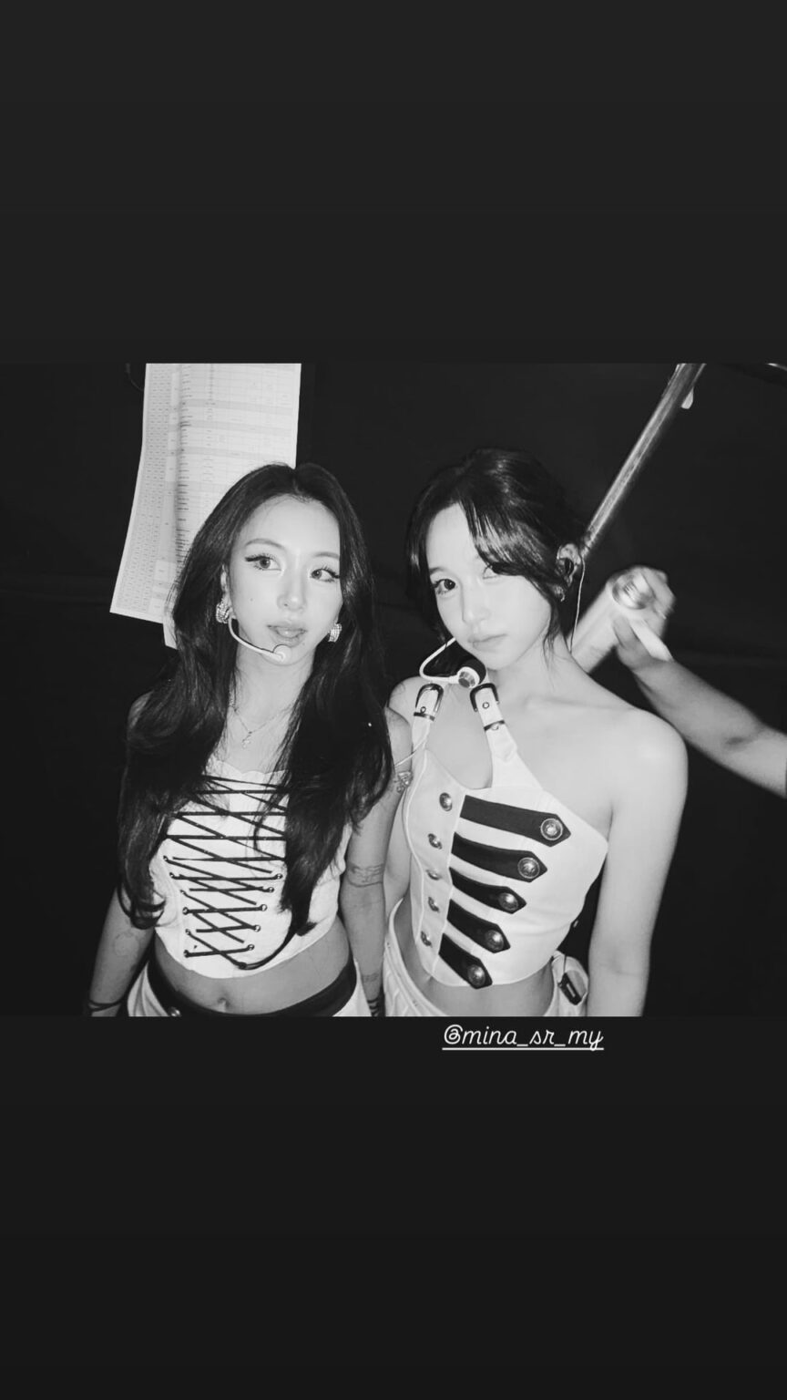 260125 تحديثات قصة تشايونغ على الانستقرام - الحفل خلف الصور مع مينا