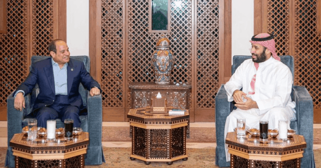 السيسي ومحمد بن سلمان يبحثان التطورات الإقليمية السيسي ومحمد بن سلمان يبحثان التطورات الإقليمية