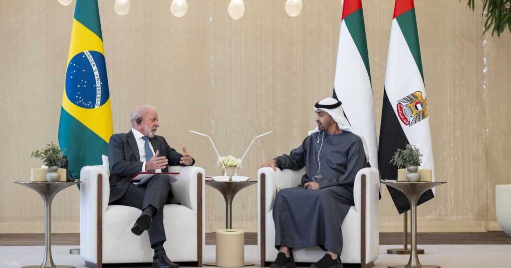 رئيسا الإمارات والبرازيل يبحثان تعزيز التعاون المشترك