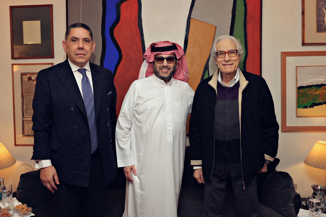 تركي آل الشيخ في زيارة خاصة لفاروق حسني بالقاهرة (6)