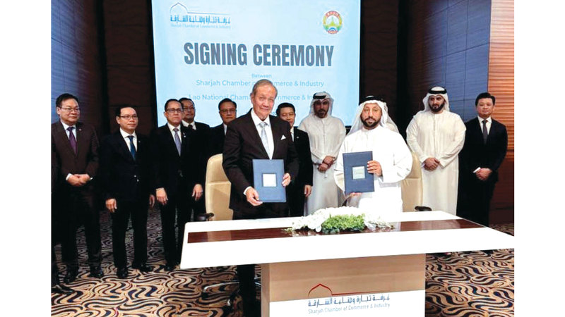 الشارقة تتعاون مع لاوس لبناء شراكات مستدامة بين مجتمعَي الأعمال