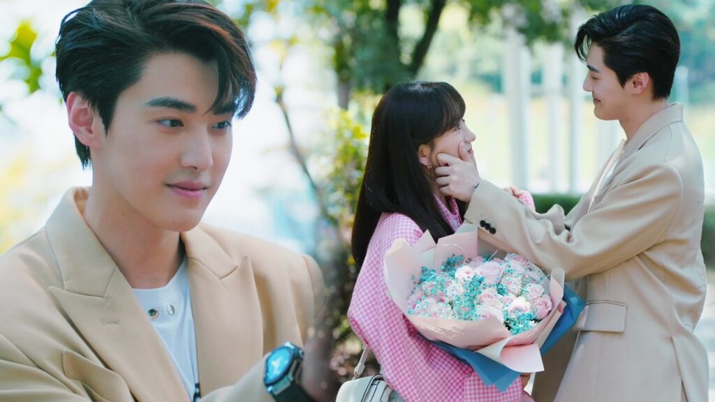 يأتي الرئيس الى مكان عملها و يعطيها باقـة من الورد ❤️💋  الفتاة التي ترى الروائح