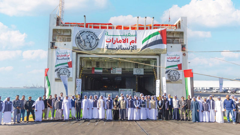 «الفجيرة الخيرية» تشارك في سفينة «أم الإمارات» بـ 645 طناً مواد غذائية «الفجيرة الخيرية» تشارك في سفينة «أم الإمارات» بـ 645 طناً مواد غذائية