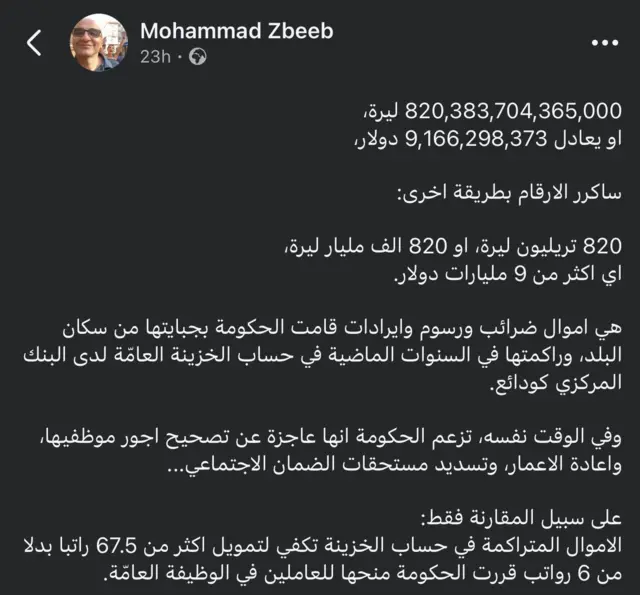 صفحة محمد زبيب على فيسبوك