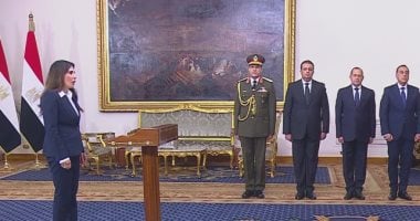 راندة المنشاوى تؤدى اليمين الدستورية وزيرًا للإسكان أمام الرئيس السيسى