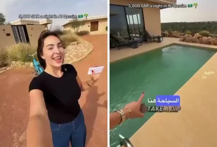 صحيفة المرصد - بالفيديو.. سائحة أجنبية توثق زيارتها لمنتجع ريفي في عنيزة وتكشف تكلفة الليلة الواحدة