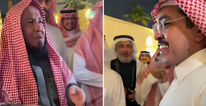 صحيفة المرصد - بالفيديو: الشيخ المطلق يمازح الدريم: الحين أبوك ميت زوجني أمك