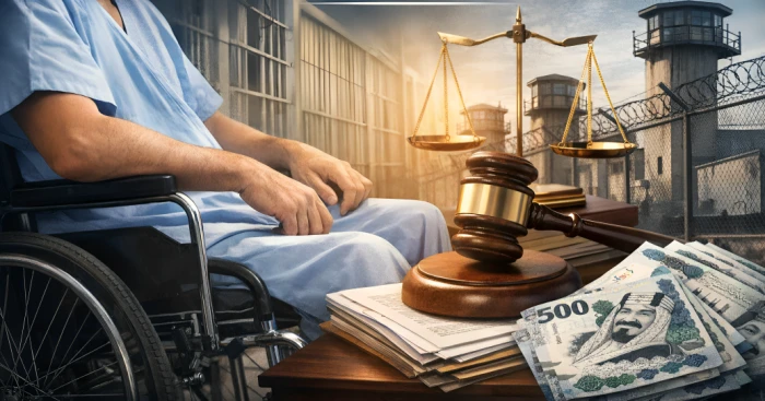 صحيفة المرصد – محكمة تُلزم سجون مكة بدفع تعويض لسجين بأكثر من مليون ريال بعد إصابته بالدرن داخل السجن صحيفة المرصد - محكمة تُلزم سجون مكة بدفع تعويض لسجين بأكثر من مليون ريال بعد إصابته بالدرن داخل السجن