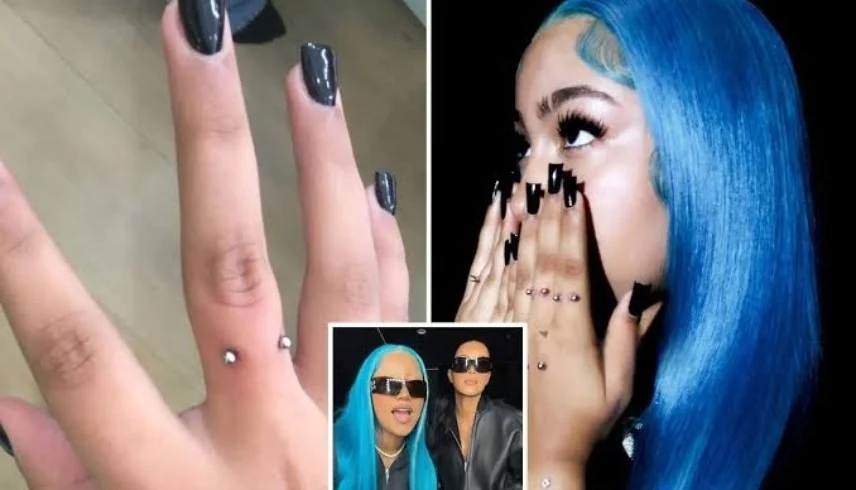 موضة أم مخاطرة؟ ابنة كيم كارداشيان تتحدى الجميع بثقوب متعددة في يديها ووجهها في سن الـ 12