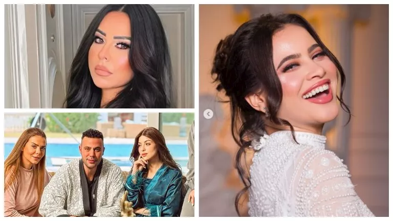 محمد إمام مع زوجات "الكينج" ورحمة رياض بقناع ذهبي.. لقطات النجوم