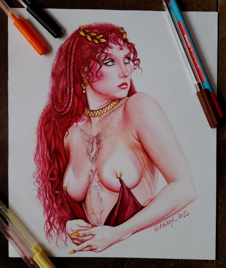 Chappell Roan pen sketch