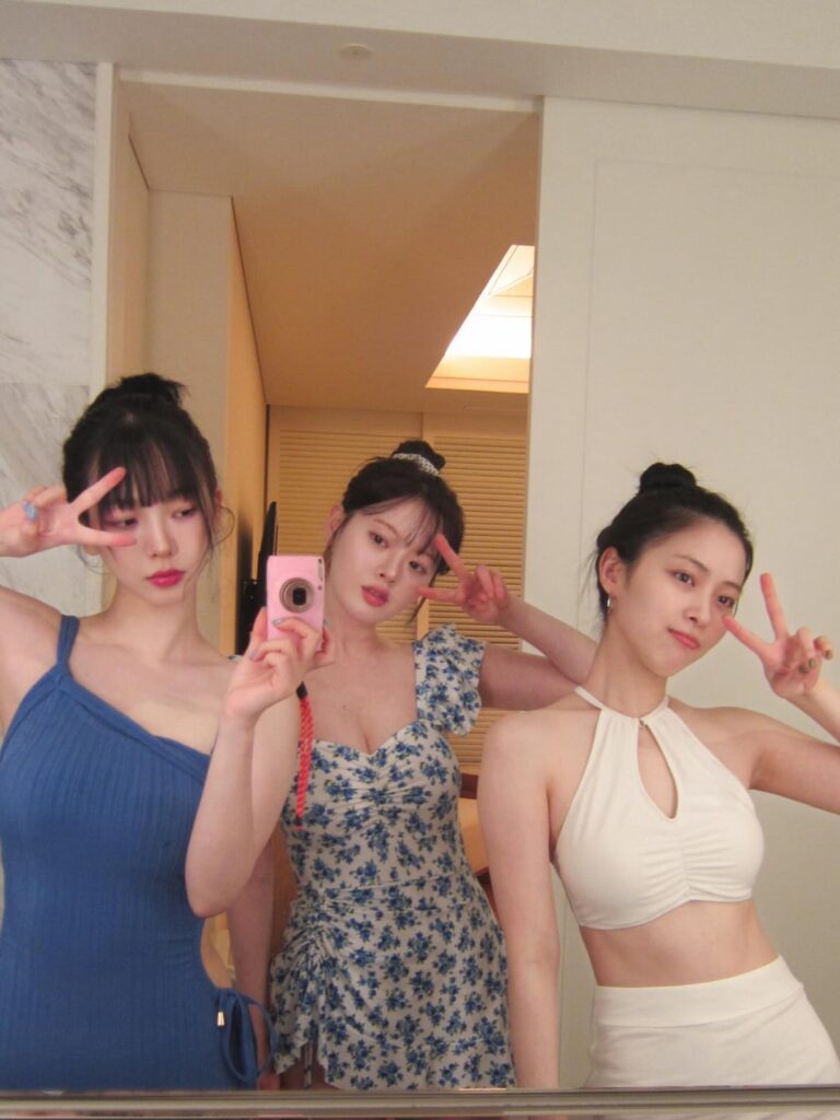 260218 - تحديث هان سوا على الانستقرام مع كارينا وإتزي ريوجين