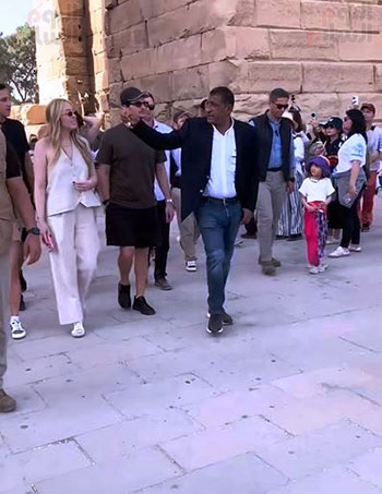 جولة-تيفانى-ترامب-داخل-معابد-الكرنك