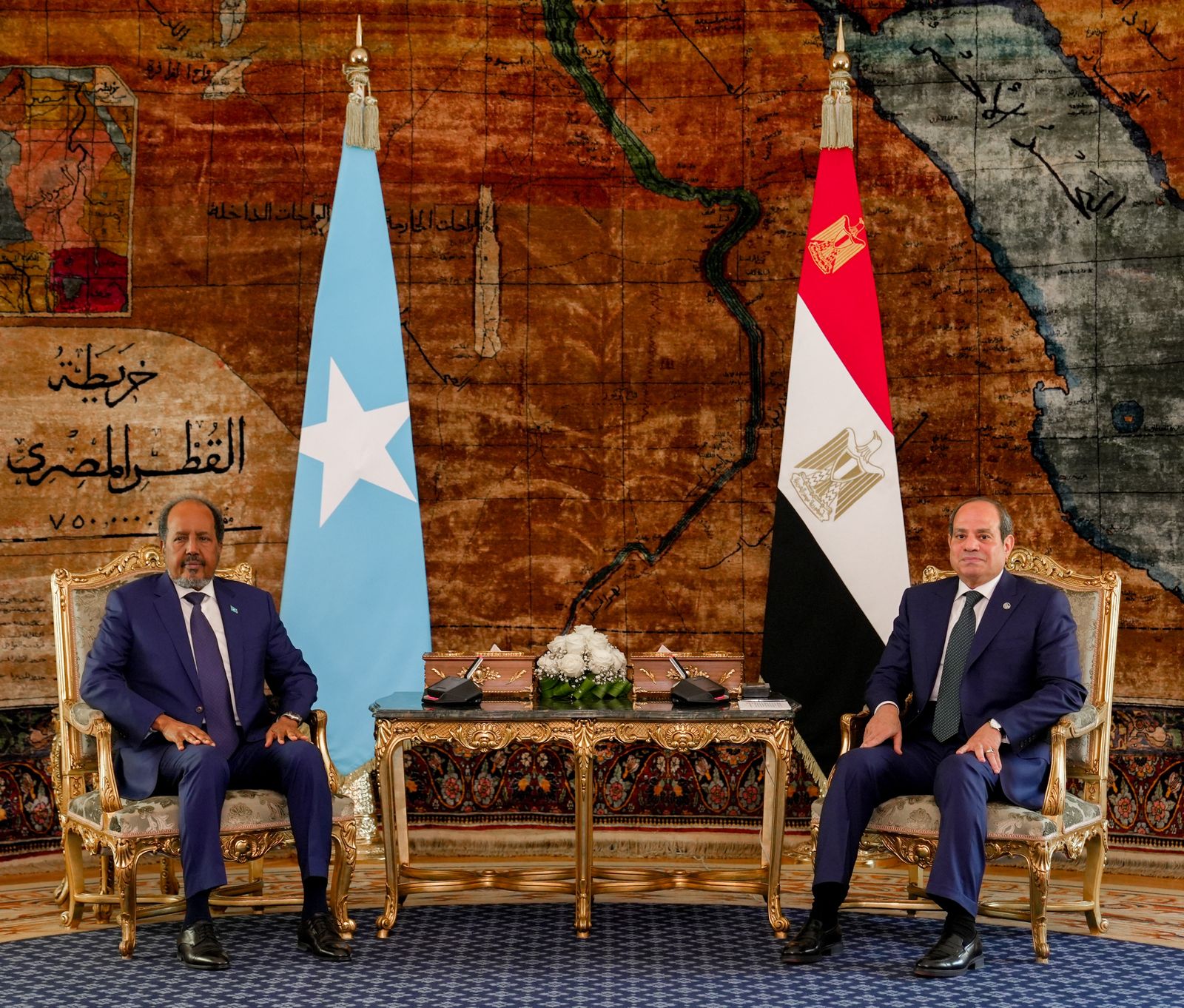 الرئيس السيسى الرئيس الصومالى حسن شيخ محمود (7)
