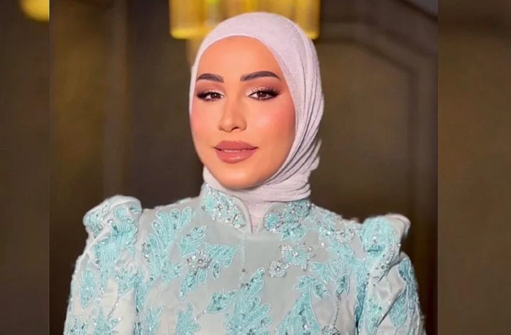 نداء شرارة تحسم حقيقة خطوبتها بفستان أبيض وبوكيه ورد