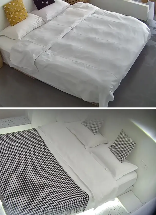 مشهدان من غرفتين مستقلتين عبر كاميرا التجسس