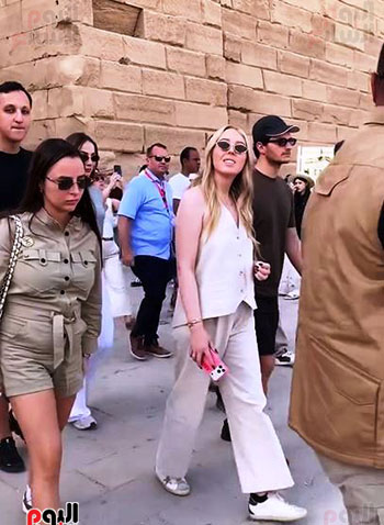 زيارة-تيفانى-ترامب-وزوجها-وأسرتها-معابد-الكرنك-بالأقصر