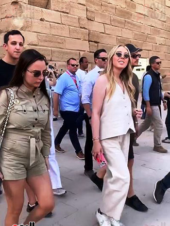 جانب-من-زيارة-تيفانى-ترامب-بمعابد-الكرنك