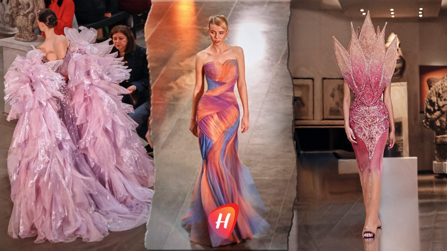 منال عجاج… فخامة وإبداع كسرت الحدود في أول عرض لمصممة سورية في باريس