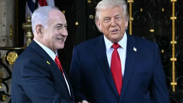 دونالد ترامب وبنيامين نتنياهو 