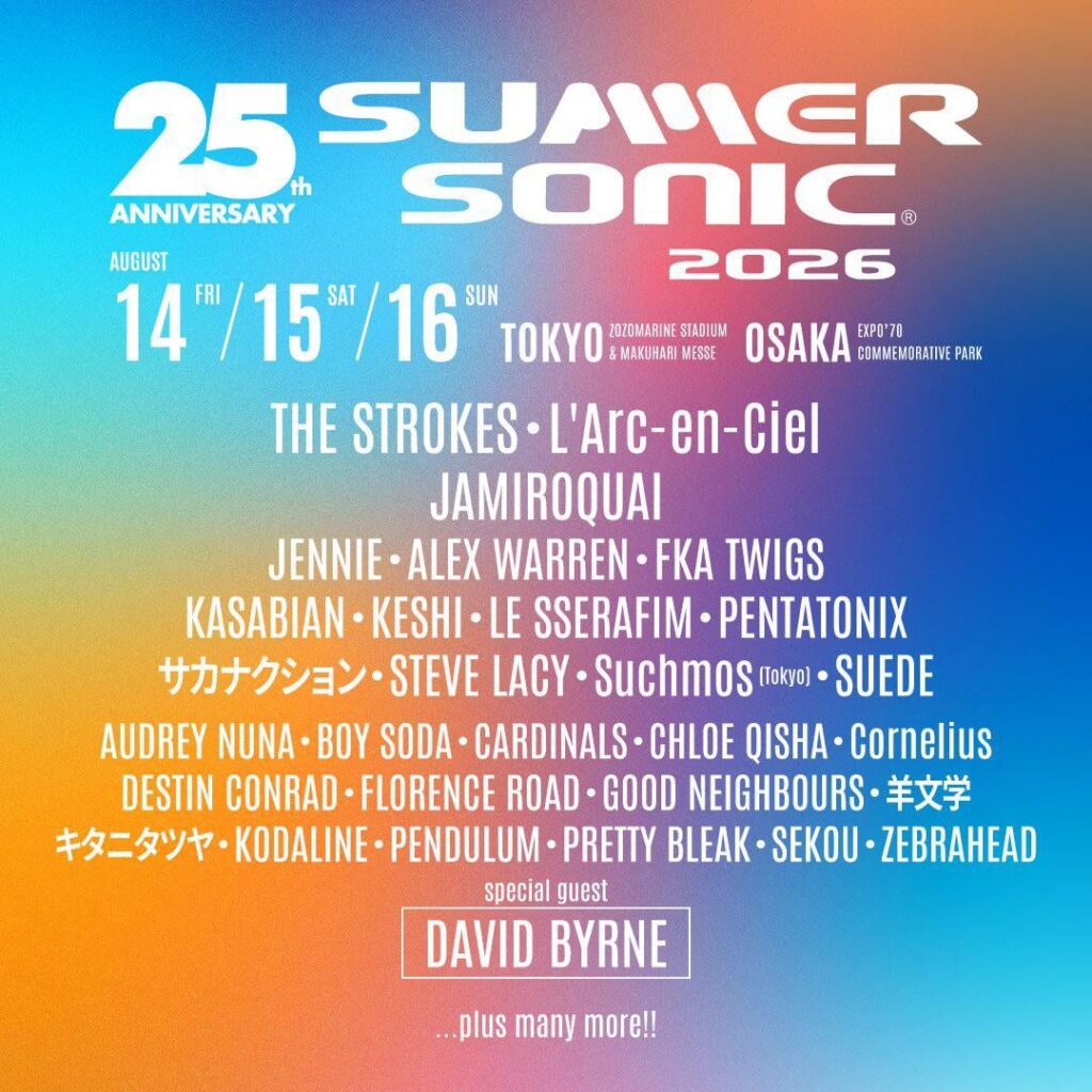 BLACKPINK Jennie وLE SSERAFIM وAudrey Nuna سيؤدون عروضهم في Summer Sonic 2026