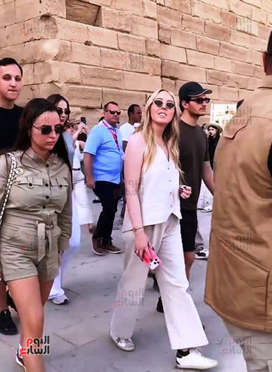 زيارة-تيفانى-ترامب-وزوجها-وأسرتها-معابد-الكرنك-بالأقصر