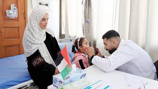 المستشفى الإماراتي العائم يستقبل 33 حالة من قطاع غزة