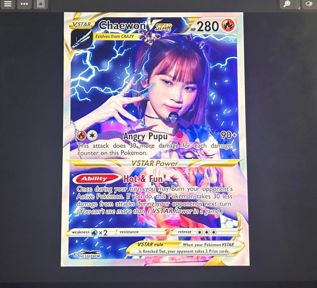 بطاقات البوكيمون LE SSERAFIM!