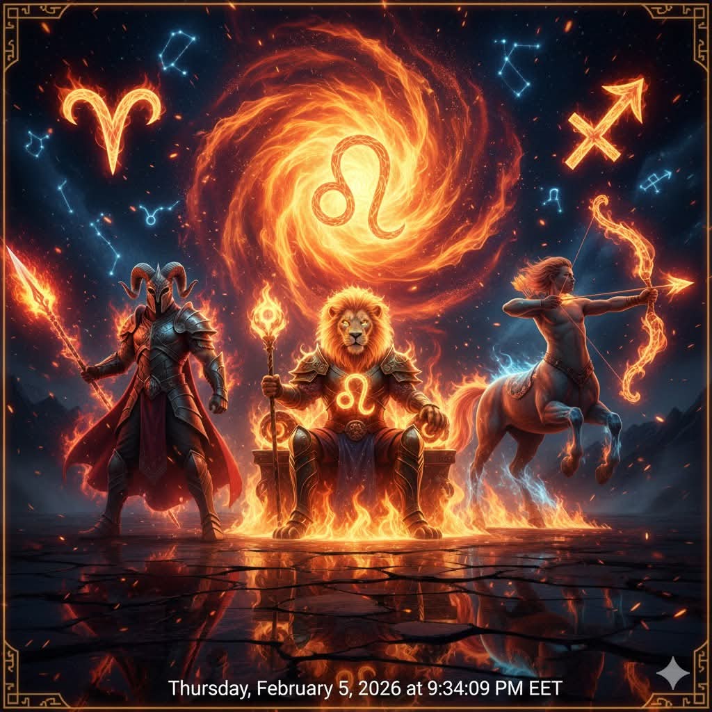 «الابراج النارية».. محركات الطاقة والإبداع في دائرة الأبراج – ارض اشور