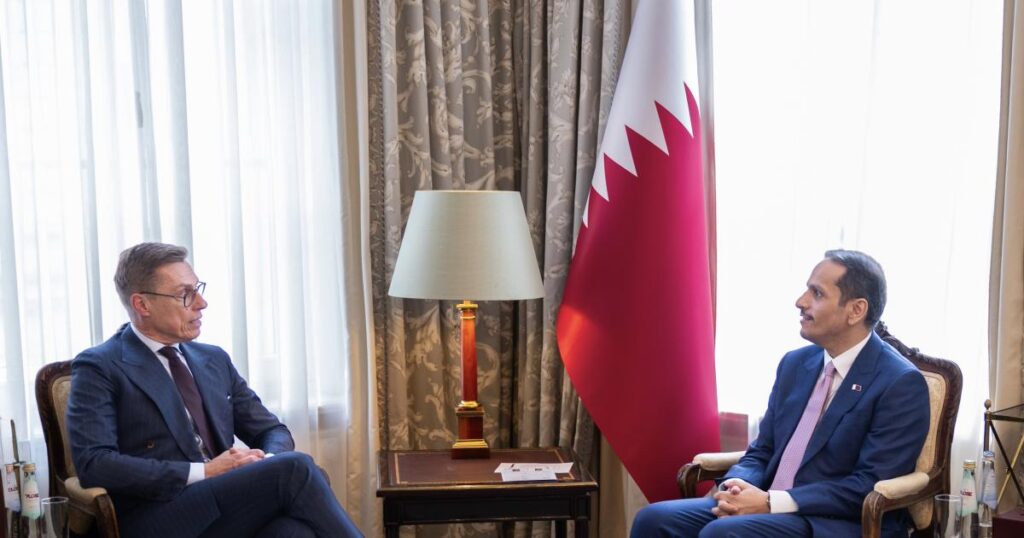 رئيس فنلندا يجتمع مع رئيس مجلس الوزراء