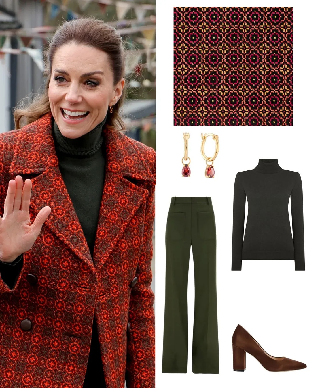 تفاصيل كيت ميدلتون الريترو خلال لقائها مع الحرفيين الويلزيين (انستغرام)