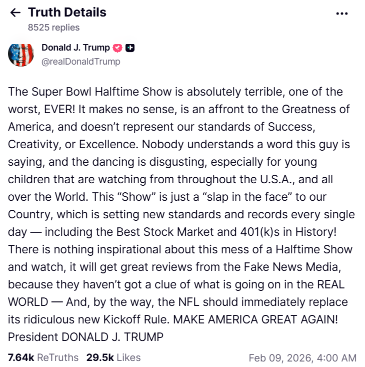 تصريحات دونالد ترامب