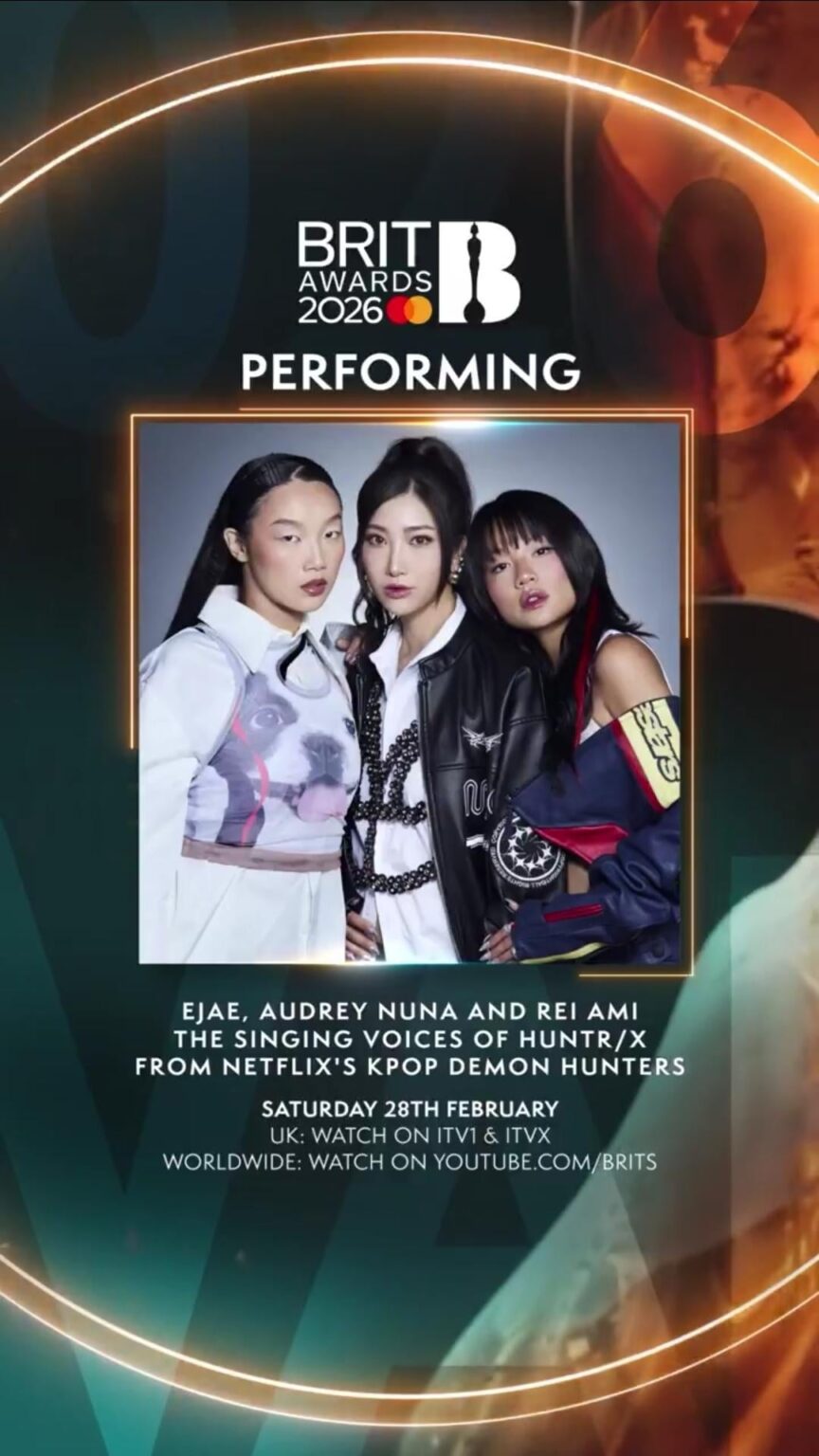 HUNTR/X (EJAE وAudrey Nina وRei Ami) سيقدمون حفل توزيع جوائز BRIT 2026 في مانشستر في 28 فبراير HUNTR/X (EJAE وAudrey Nina وRei Ami) سيقدمون حفل توزيع جوائز BRIT 2026 في مانشستر في 28 فبراير